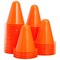 50 Pack Mini Cones for Classroom, Small Sports Markers for Soccer, Playground (Orange, 3 in)